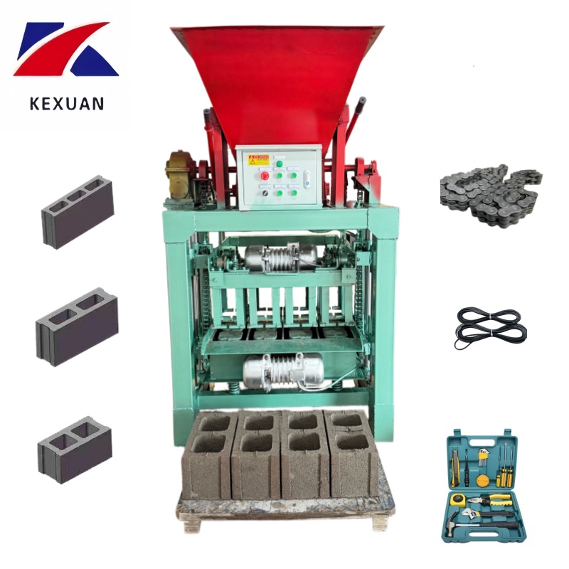 Production of 6-inch Three Hole Bricks 4-35 Hopper Brick Making Machine Distribution Cabinet Cement Block Forming Machine